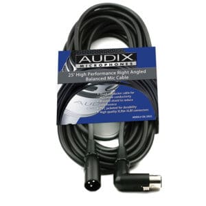Audix microphone cable with XLR connectors.