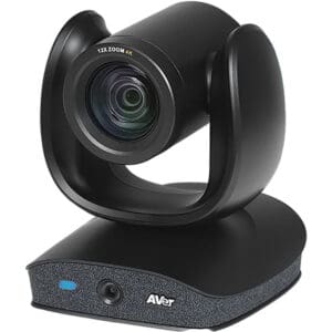 Black 4K webcam with 12x zoom.