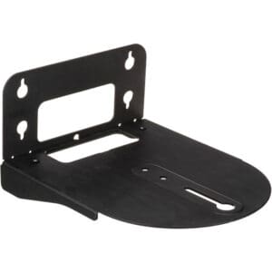 Black metal wall mounting bracket.