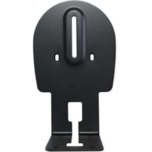 Black metal wall mounting bracket.