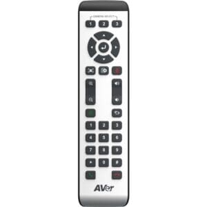 Remote control with multiple buttons and functions.