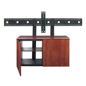 TV stand with wall mount bracket.