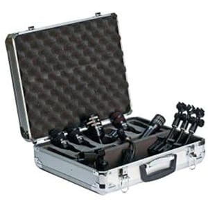 Open case with tools and equipment inside.