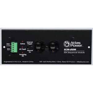 Atlas Power ECM-20M sequencer module front panel.