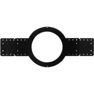 Speaker mounting bracket with multiple holes.