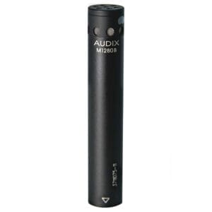 Black Audix M1280B microphone isolated.