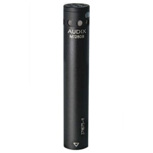 Black Audix M1280B microphone on white background.