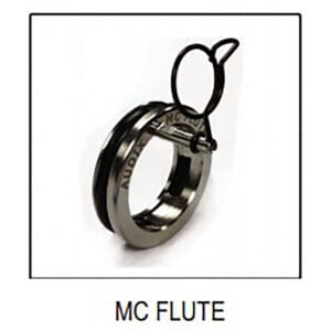 Metal ring with attached keyring loop.