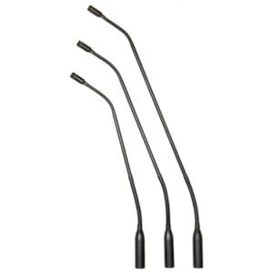 Four adjustable gooseneck microphones in varying lengths.