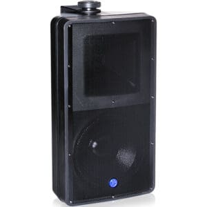 Black rectangular speaker with front grille.