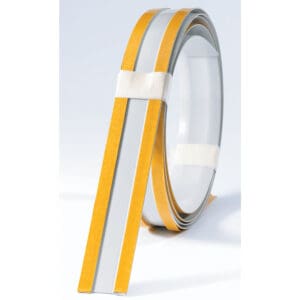 Reflective tape with adhesive backing roll.
