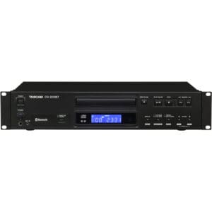 Tascam CD player with Bluetooth and display.