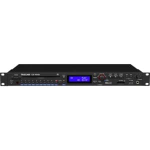 Tascam CD player with digital display.