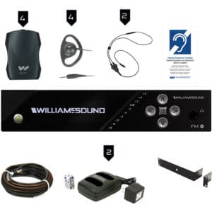 Hearing assistance system components and accessories.