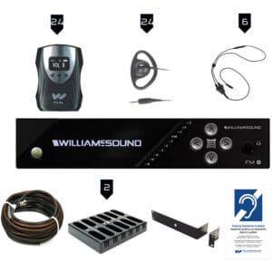 Hearing assistance system components and accessories.