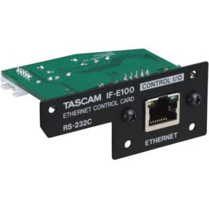 TASCAM IF-E100 Ethernet control card module.
