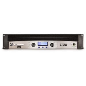 Audio amplifier with digital display panel.
