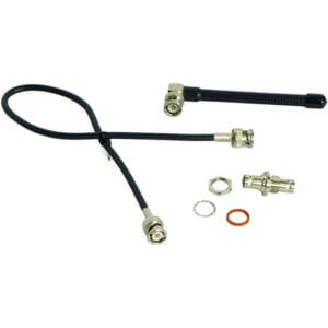 Antenna cable kit with connectors and accessories.