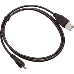 Black USB to micro USB cable.
