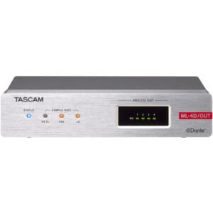 TASCAM ML-4D/OUT audio interface device.