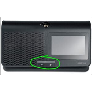 Black electronic device with touchscreen and buttons.