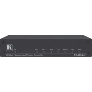 240W networked power amplifier front view.