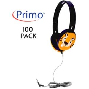 Lion-themed headphones, Primo 100 pack.