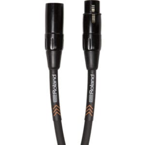 XLR cables with Roland branding.