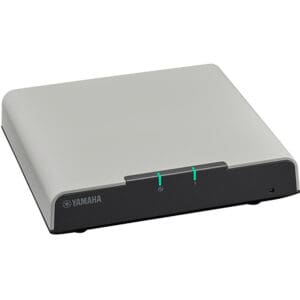 Gray Yamaha electronic device with indicator lights.