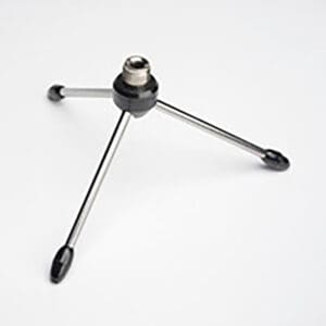 Small metal tripod with three legs.