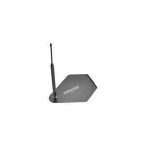 Shure wireless antenna with black base.