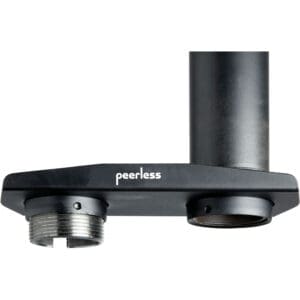 Projector mount with Peerless logo, black finish.