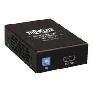 Black HDMI over Cat5 extender unit.