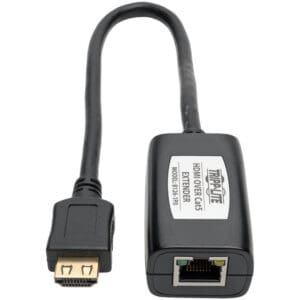 HDMI over Cat5 extender with cable.