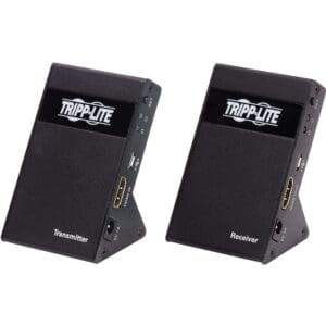 Tripp Lite transmitter and receiver devices.