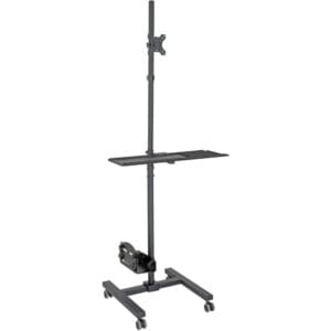 Mobile Workstation with Monitor Mount - For 17" to 32" Displays