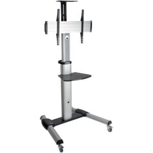 Mobile TV Floor Stand Cart Height-Adjustable LCD 32-70" Display