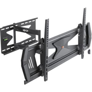 Adjustable wall mount for flat-screen TV.