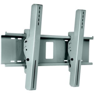 Wall-mounted TV bracket, metal, adjustable frame.