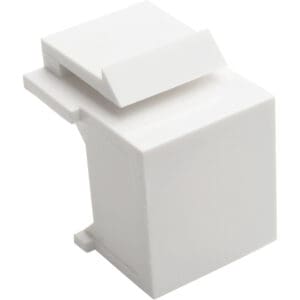 Snap In Blank Keystone Jack Insert 10 Pack White