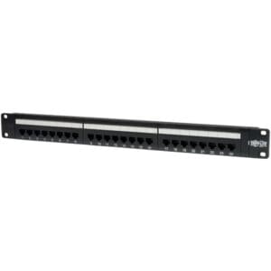 24-Port Cat5e Cat5 Rackmount Patch Panel 568B 110 Punch 1URM TAA
