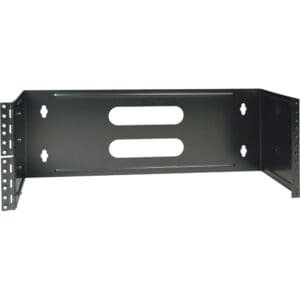 Black metal wall mount rack bracket.