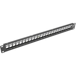 1U Patch Panel Rackmount 24Port RJ45 Ethernet USB HDMI Cat5 Cat6