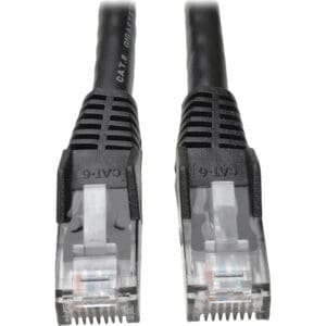50ft Cat6 Gigabit Snagless Molded Patch Cable RJ45 M/M Black 50'