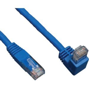 5ft Cat6 Gigabit Right Angle Dwn to Straight Patch Cable