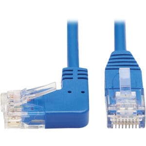 Left-Angle Cat6 Gigabit Molded Slim UTP Ethernet Cable
