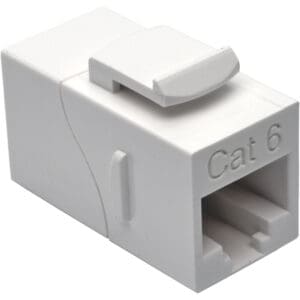 Cat6 Straight-Through Modular In-Line Snap-In Coupler RJ45 F/F