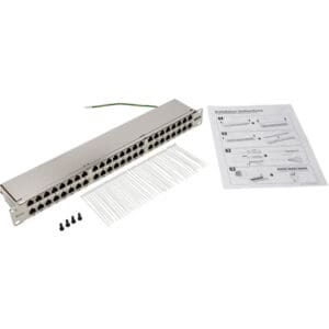 Cat5e / Cat6 Patch Panel 48-Port Shielded Krone IDC 568B RJ45 1U