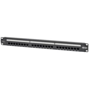 Cat6 PoE Patch Panel 24-Port 110/Krone 568A/B RJ45 1URM TAA