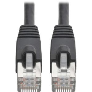 Cat6a Ethernet Cable, Rated for 10Gbps, PoE, Black, 6FT